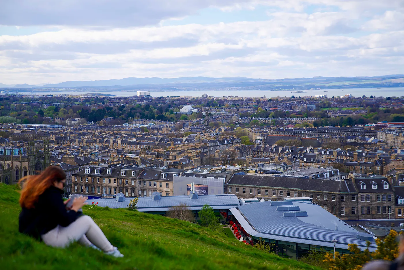The upper end of Leith and parts of the West End from Calton Hill.