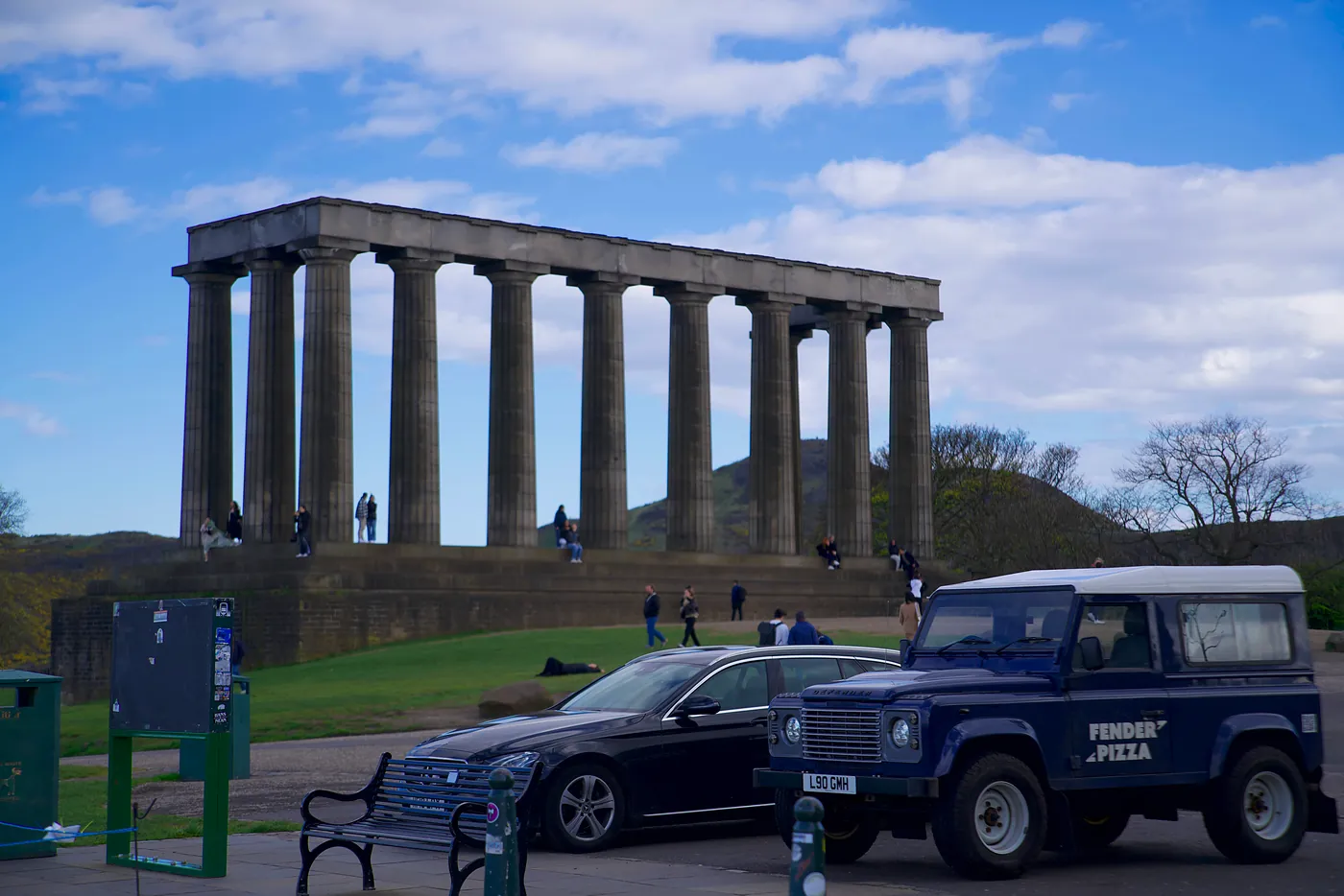 The National Monument of Scotland, affectionately known as "the Disgrace" by locals, is an unfinished project dating back to the mid 1800s.