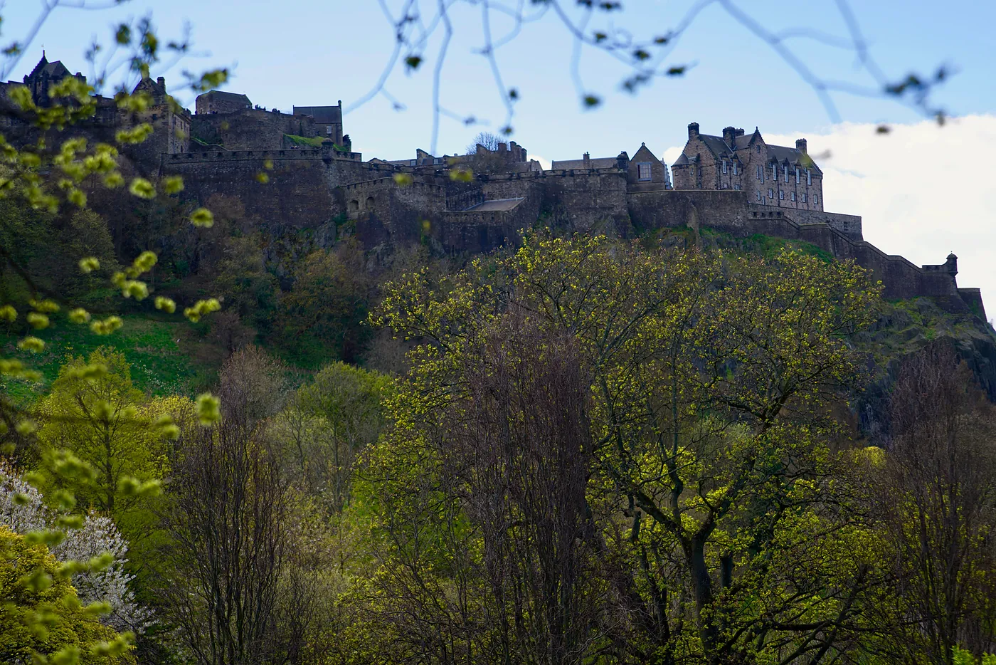 Edinburgh's Castle, high and lofty on its mount above the Prince's Street Gardens.