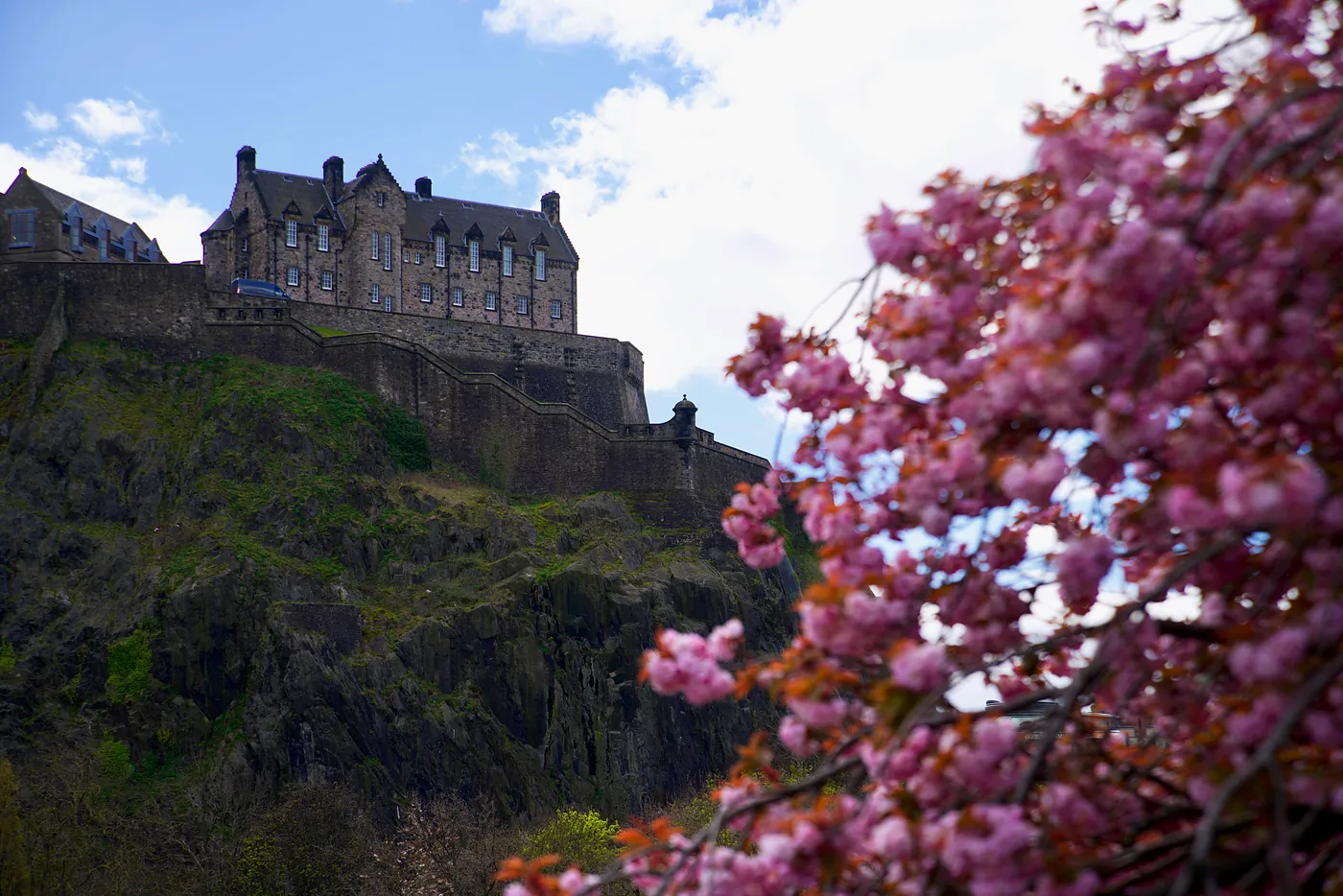 The Castle looking down on Prince's Street.