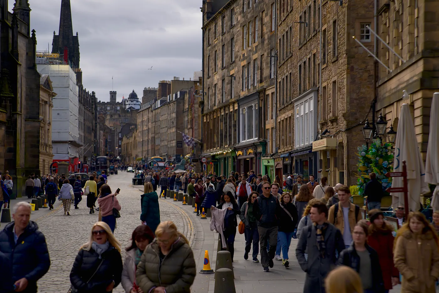 High Street going up.