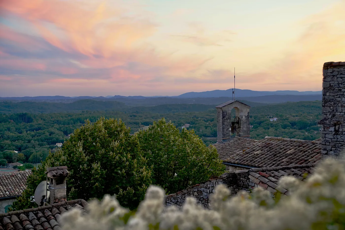 Another view of the sunset over the valley.