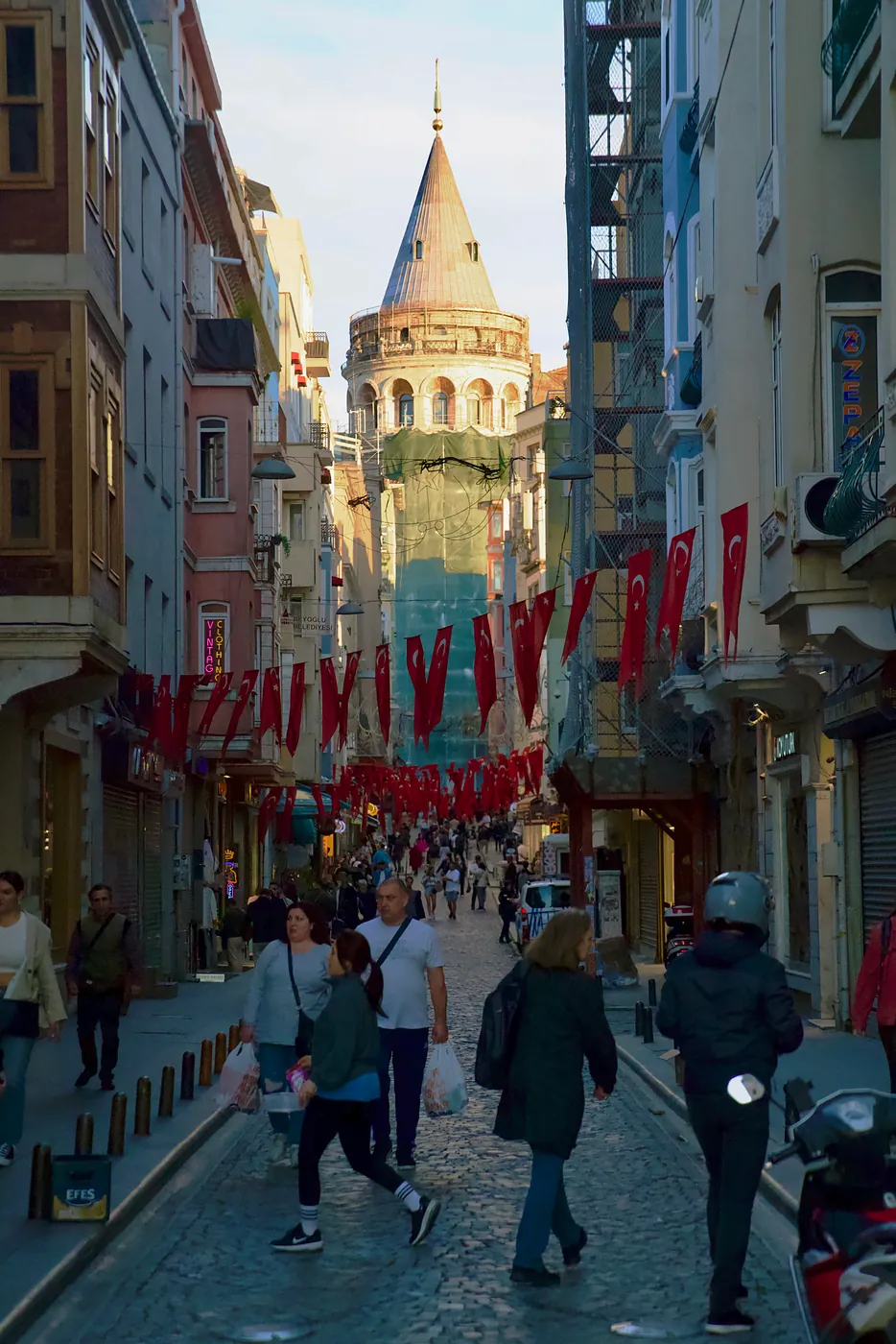 The Galata Tower standing stalwart.