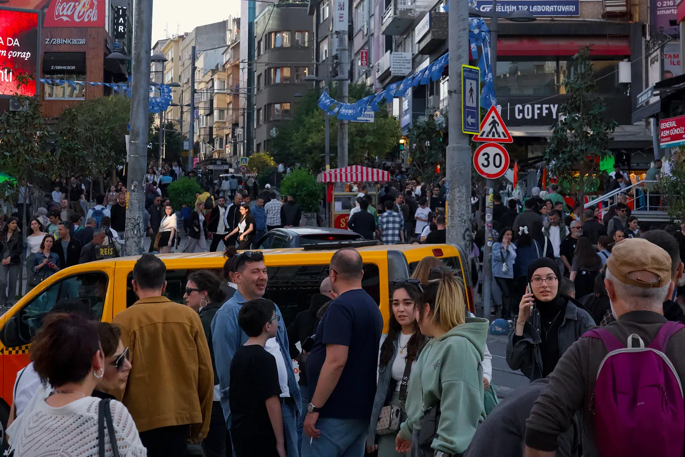 The center of Kadıköy on a normal weekday.